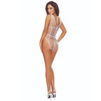 PASSION - BS114 BODYSTOCKING A GRIGLIA BIANCA