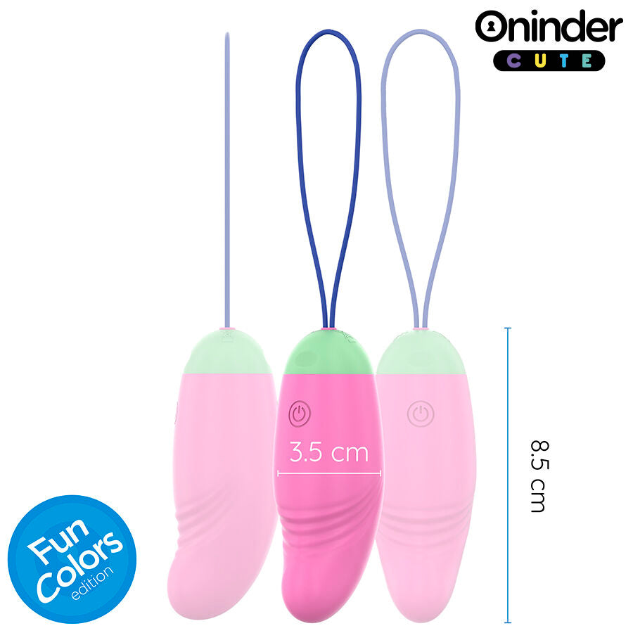 ONINDER CUTE - UOVO VIBRO-ROTANTE IN SILICONE 360° PER AMORE E PIACERE - APP GRATUITA IN TUTTO IL MONDO
