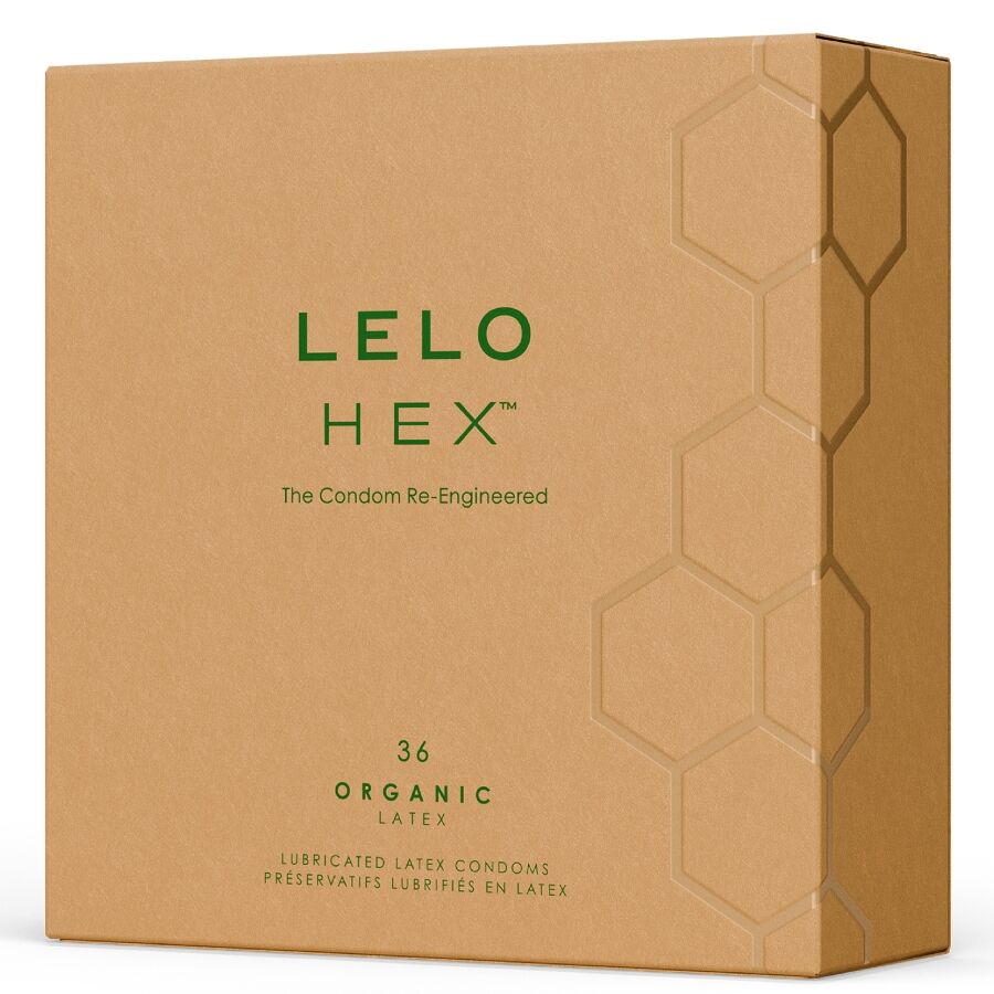 LELO - PRESERVATIVI ORGANICI HEX CONFEZIONE DA 36 UNITÀ