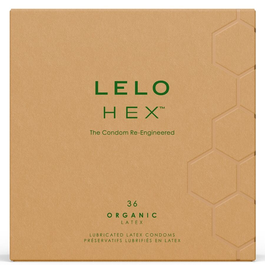 LELO - PRESERVATIVI ORGANICI HEX CONFEZIONE DA 36 UNITÀ