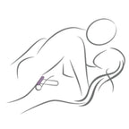 ROCKS-OFF - ANELLO MASTURBATORE TWIST IN SILICONE NERO