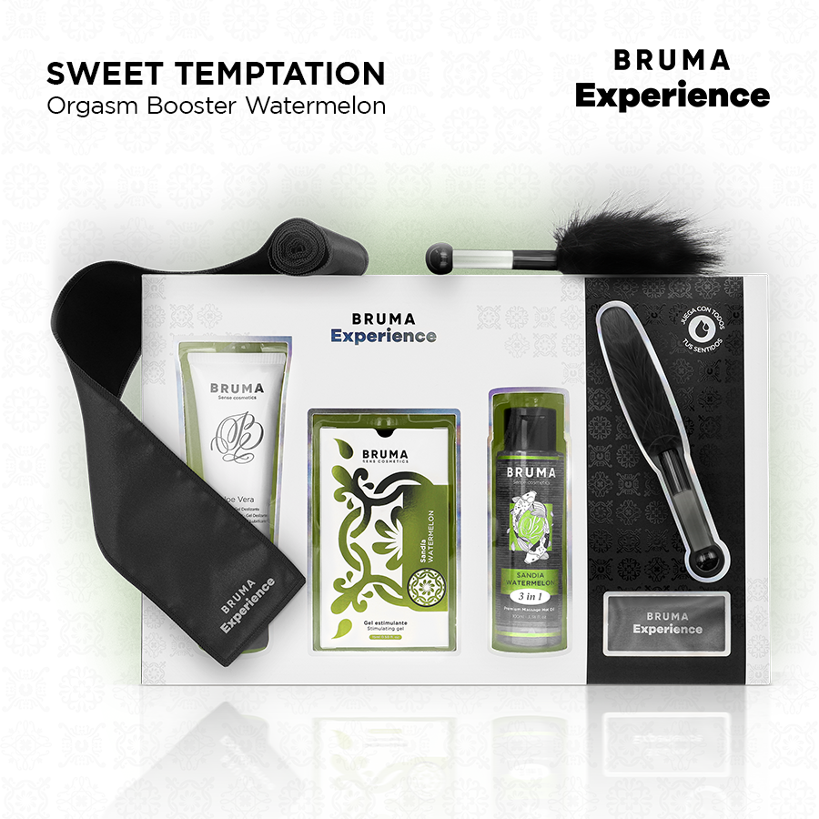 BRUMA XPERIENCE - KIT TENTAZIONE DOLCE ANGURIA CON POTENZIATORE DI ORGASMO