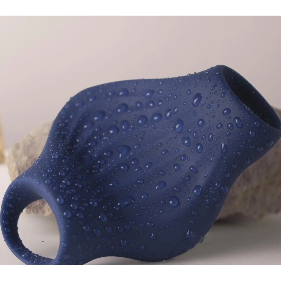 ROCKS-OFF - MASTURBATORE VIBRATORE FLESSIBILE PALM BLUE