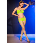 CHILIROSE - CR 4866 SET TOP E SHORTS VERDE NEON S/M