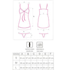 LIVCO CORSETTI FASHION - HYEONA 1710 BABYDOLL + PERIZOMA ROSA S