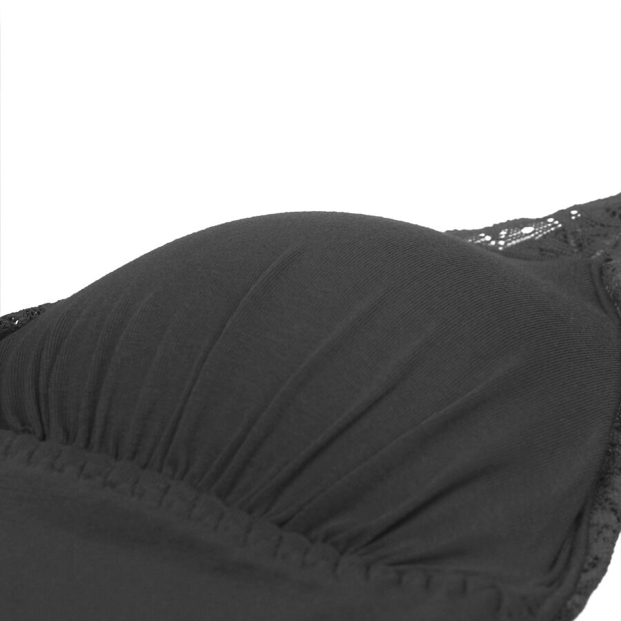 SUBBLIME - ORSACCHIOTTO CON DETTAGLI IN PIZZO FLOREALE NERO L/XL