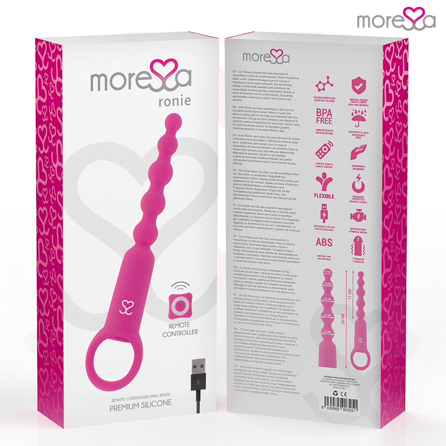 MORESSA - RONIE REMOTE CONTROL PIACERE ANALE ROSA
