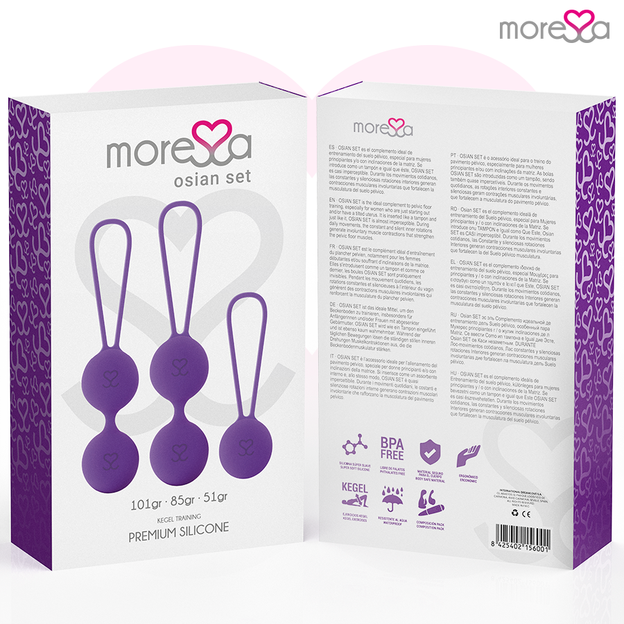 MORESSA - OSIAN SET PREMIUM IN SILICONE LILLA