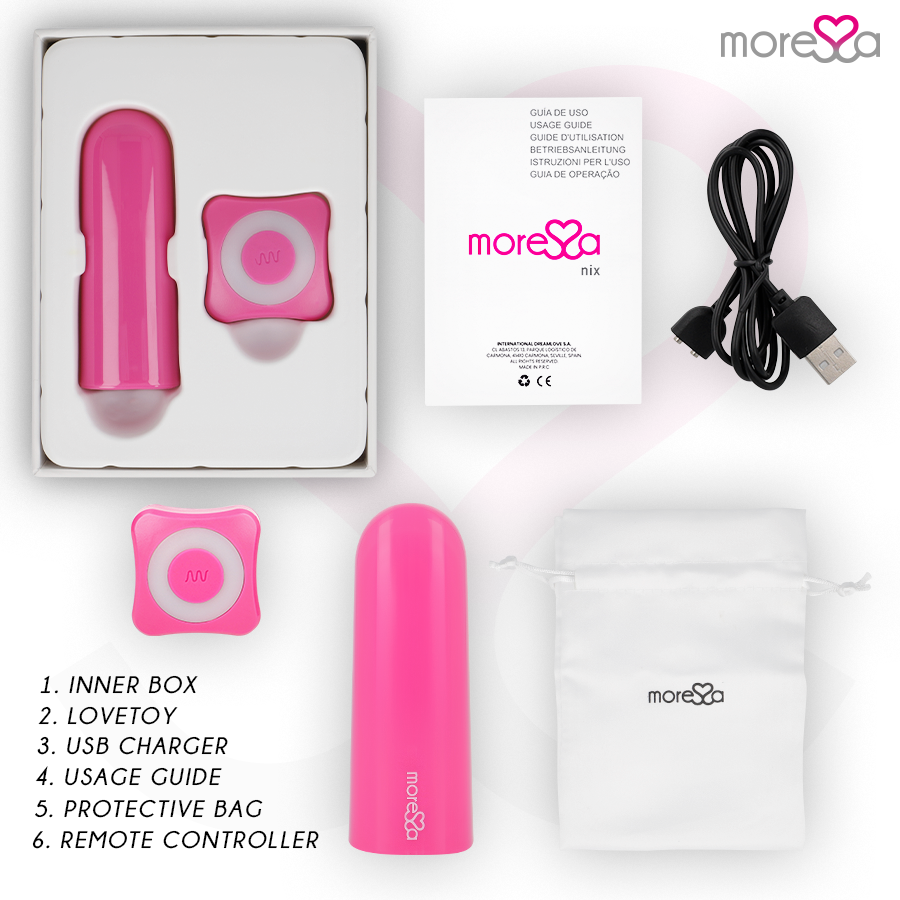 MORESSA - TELECOMANDO VIBRATORE NIX ROSA