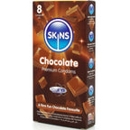 SKINS - PRESERVATIVI PREMIUM AL CIOCCOLATO CONFEZIONE DA 8