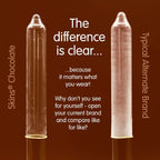 SKINS - PRESERVATIVI PREMIUM AL CIOCCOLATO CONFEZIONE DA 8