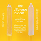 SKINS - PRESERVATIVI BANANA PREMIUM CONFEZIONE DA 4