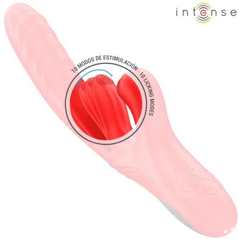 INTENSE - KAROL VIBRATORE MULTIFUNZIONE SPINTA E STIMOLAZIONE E ONDE STIMOLANTI ROSSO