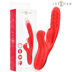 INTENSE - VIBRATORE MULTIFUNZIONE ROSALIA 3 IN 1 ROSSO