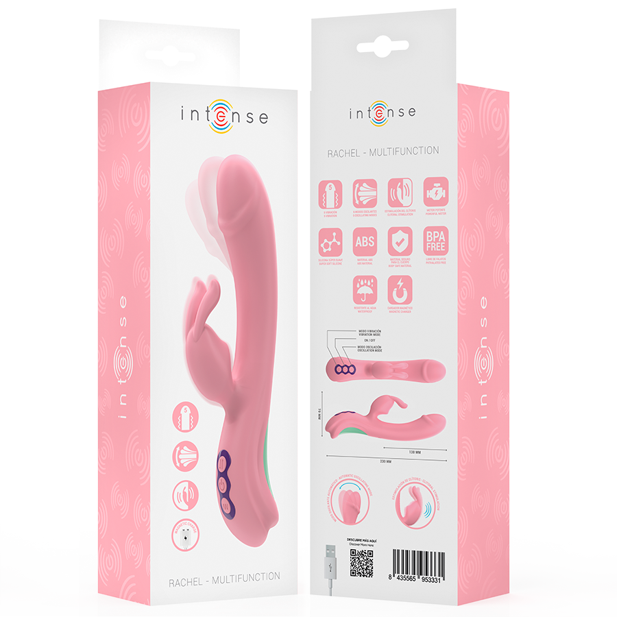 INTENSE - RACHEL RABBIT VIBRATOR 5 VIBRAZIONI ROSA