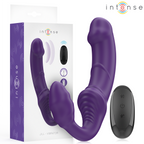 INTENSE - JILL DOPPIO VIBRATORE 20 CM VIOLA TELECOMANDO
