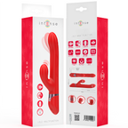 INTENSE - LELE VIBRATORE MULTIFUNZIONE ROTANTE E OSCILLANTE E STIMOLANTE ROSSO