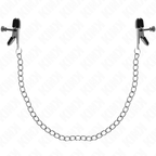 KINK - MORSETTI PER CAPEZZOLI A CATENA PIATTA ARGENTO 34 CM