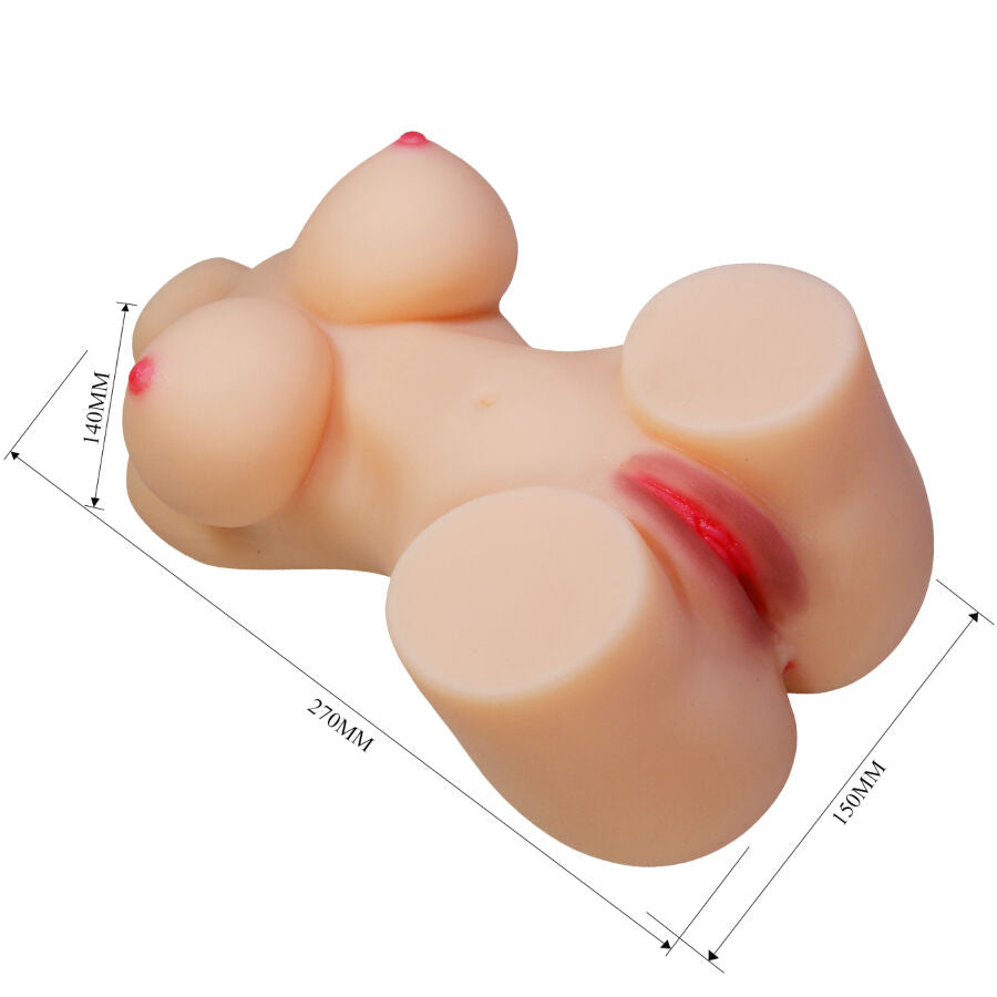 CRAZY BULL - HETTY TORSO FEMMINILE REALISTICO VAGINA E ANALE 1,9 KG