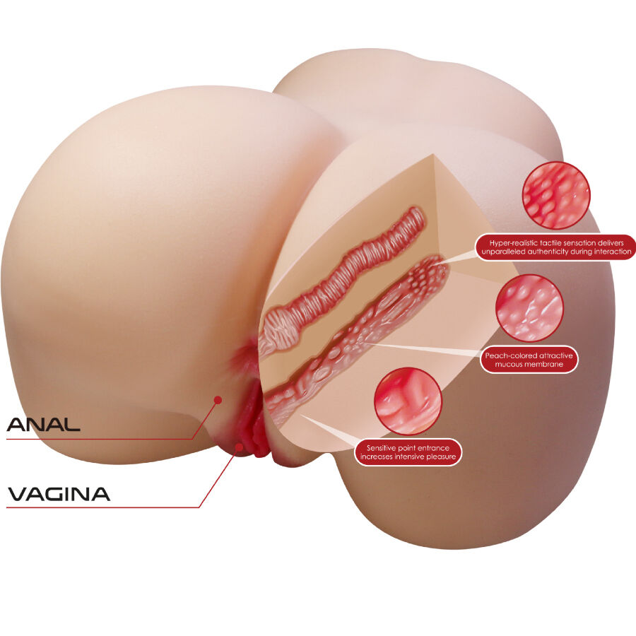CRAZY BULL - JULIA REALISTICA FEMMINILE SEDERE VAGINA E ANALE 11 KG