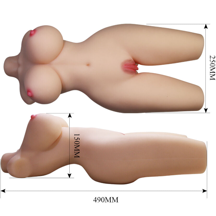 CRAZY BULL - TIFFANY TORSO FEMMINILE REALISTICO VAGINA E ANALE 5,5 KG