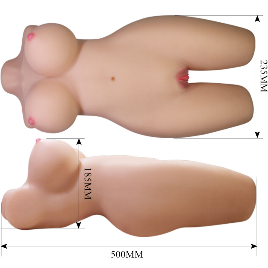 CRAZY BULL - MIA TORSO FEMMINILE REALISTICO VAGINA E ANALE 8,5 KG