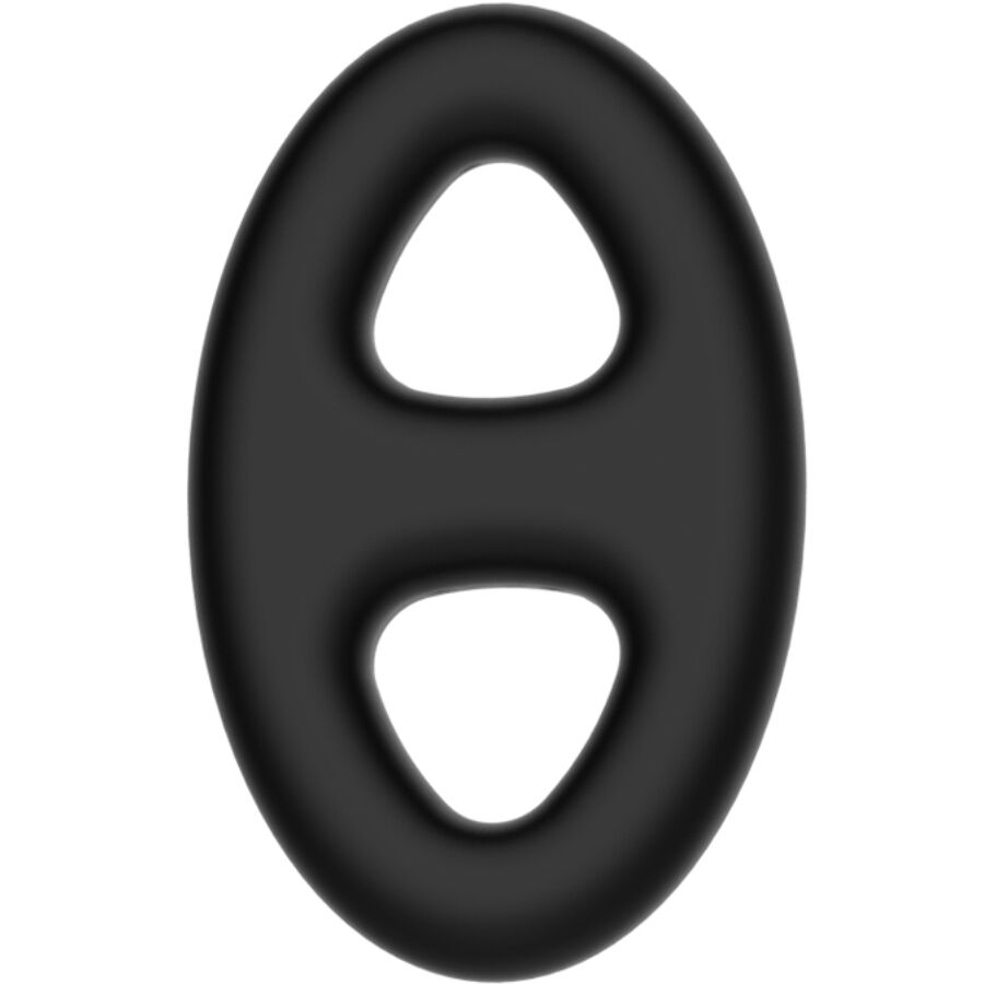 CRAZY BULL - ANELLO DOPPIO OVALE IN SILICONE