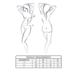 PASSION - BELISSANA REGGISENO + PERIZOMA BIANCO L/XL