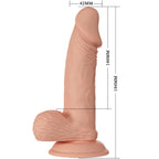 BAILE - BELLISSIMO INCONTRO ZEBULON DILDO REALISTICO FLESSIBILE 19,4 CM NATURALE