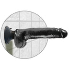 KING COCK - DILDO VIBRANTE CON TESTICOLI 23 CM NERO