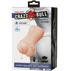 CRAZY BULL - MASTURBADOR VAGINA CON PELLE ACQUATA CON PROIETTILI VIBRANTI