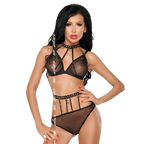 ME-SEDUCE - DOTTY SET DUE PEZZI NERO S/M