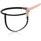 FETISH SUBMISSIVE HARNESS - VIBRATORE IN SILICONE CARNE 15 CM