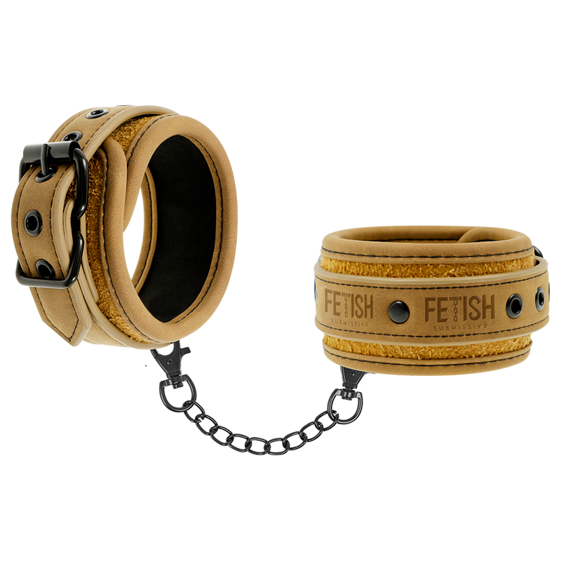 FETISH SUBMISSIVE ORIGIN - MANETTE IN PELLE VEGANA CON FODERA IN NEOPRENE