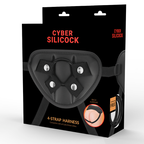 CYBER SILICOCK - ARNÊS DE CINTA CYBER COM 3 ANÉIS GRTIS