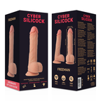 CYBER SILICOCK - SILICONE LIQUIDO MORBIDO ULTRA REALISTICO FREEMAN 20 CM -O- 3.8 CM