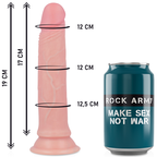 ROCKARMY - IMBRACATURA + DILDO IN SILICONE LIQUIDO PREMIUM AVENGER 19 CM -O- 3.98 CM